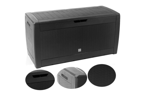 SKRZYNIA OGRODOWA 310L ANTRACYT BOXE RATO /PROSPERPLAST SKRZYNIA OGRODOWA 310L ANTRACYT BOXE RATO /PROSPERPLAST
