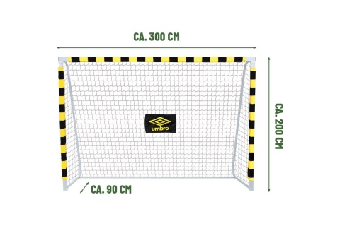 BRAMKA DO PIŁKI NOŻNEJ Z SIATKĄ 300X200X90CM /UMBRO BRAMKA DO PIŁKI NOŻNEJ Z SIATKĄ 300X200X90CM /UMBRO