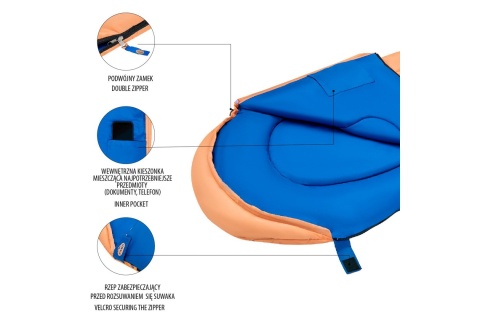ŚPIWÓR JUNIOR POMARAŃCZOWY NC2007 /NILS CAMP
