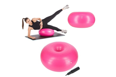 PIŁKA GIMNASTYCZNA DONUT YD04 NEW PINK /HMS