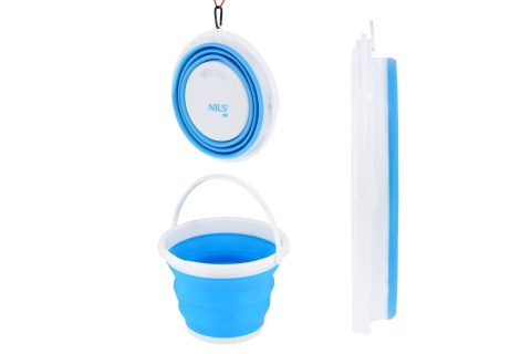 WIADRO SKŁADANE NIEBIESKIE 10L NC1731 /NILS CAMP