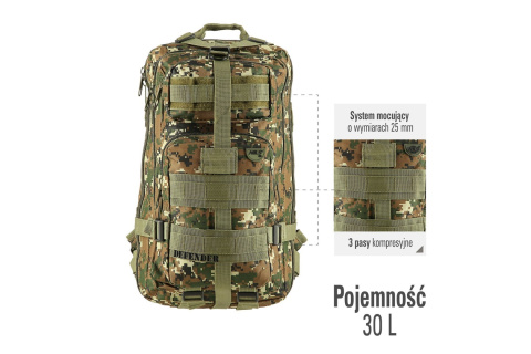 PLECAK TURYSTYCZNY DEFENDER 30L CBT7204 /NILS CAMP PLECAK TURYSTYCZNY DEFENDER 30L CBT7204 /NILS CAMP