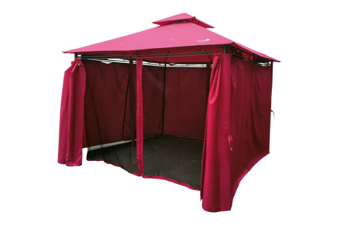 NAMIOT OGRODOWY 3X3X2.6M Z ZASŁONAMI I MOSKITIERĄ /SASKA GARDEN NAMIOT OGRODOWY 3X3X2.6M Z ZASŁONAMI I MOSKITIERĄ /SASKA GARDEN