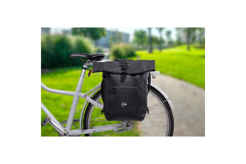 PLECAK TORBA ROWEROWA NA TYŁ BAGAŻNIK 4W1 25L CZARNA /DUNLOP PLECAK TORBA ROWEROWA NA TYŁ BAGAŻNIK 4W1 25L CZARNA /DUNLOP
