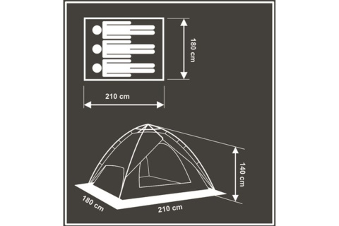NAMIOT 3 OSOBOWY 2W1 HOLIDAY /ENERO CAMP NAMIOT 3 OSOBOWY 2W1 HOLIDAY /ENERO CAMP