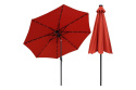 PARASOL OGRODOWY Z OŚWIETLENIEM LED 300CM /SASKA GARDEN PARASOL OGRODOWY Z OŚWIETLENIEM LED 300CM /SASKA GARDEN