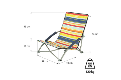PLAŻOWE KRZESŁO NIEBIESKO-CZERWONY NC3035 /NILS CAMP PLAŻOWE KRZESŁO NIEBIESKO-CZERWONY NC3035 /NILS CAMP