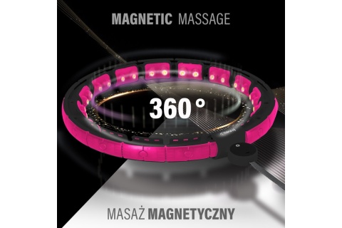 ZESTAW HULA HOP HHM16 BLACK/PINK + PAS BR163 /HMS