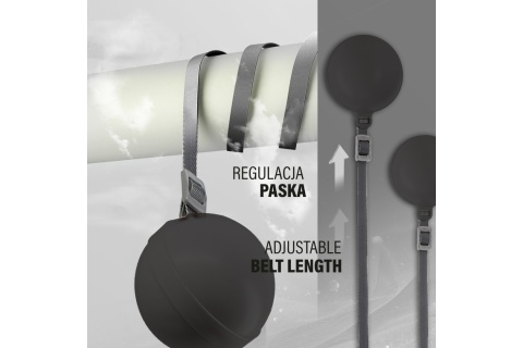 ZESTAW HULA HOP HHM16 BLACK/PINK + PAS BR163 /HMS