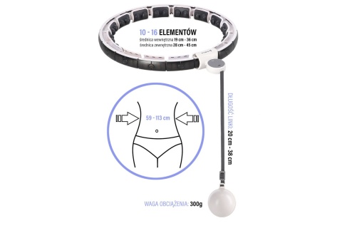 ZESTAW HULA HOP HHM16 WHITE + PAS BR163 /HMS