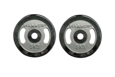 OBCIĄŻENIA CHROMOWANE HACH 2X5KG 31MM /HAMMER