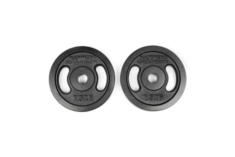 OBCIĄŻENIA ŻELIWNE HAZL 2X7,5KG 31MM /HAMMER
