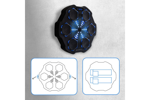 ELEKTRONICZNA TARCZA BOKSERSKA BLUETOOTH Z MUZYKĄ I RĘKAWICAMI /HMS ELEKTRONICZNA TARCZA BOKSERSKA BLUETOOTH Z MUZYKĄ I RĘKAWICAMI /HMS