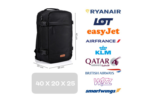 PLECAK KABINOWY HERMOD 20 L CZARNY /METEOR PLECAK KABINOWY HERMOD 20 L CZARNY /METEOR
