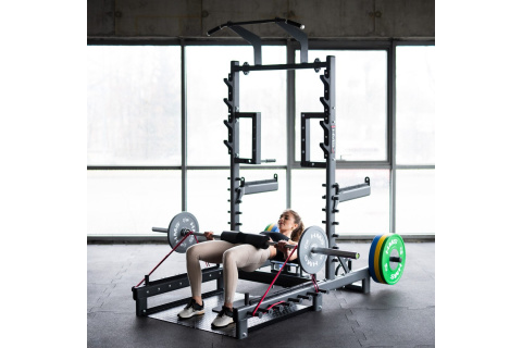 STOJAK MULTIFUNKCYJNY Z PLATFORMĄ DO PODNOSZENIA CIĘŻARÓW I HIP THRUST SMP01 /HMS STOJAK MULTIFUNKCYJNY Z PLATFORMĄ DO PODNOSZENIA CIĘŻARÓW I HIP THRUST SMP01 /HMS