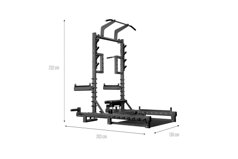 STOJAK MULTIFUNKCYJNY Z PLATFORMĄ DO PODNOSZENIA CIĘŻARÓW I HIP THRUST SMP01 /HMS STOJAK MULTIFUNKCYJNY Z PLATFORMĄ DO PODNOSZENIA CIĘŻARÓW I HIP THRUST SMP01 /HMS