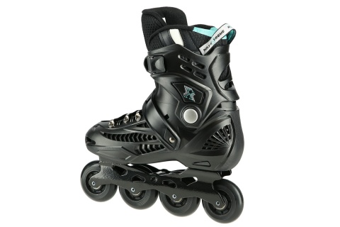 ŁYŻWOROLKI SLALOMOWE CZARNE ROZM. 35 /NILS EXTREME