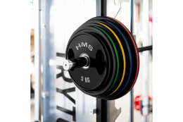 ZESTAW TALERZY OLIMPIJSKICH OGUMOWANYCH 2 X 5 - 25 KG TOG (150 KG) /HMS