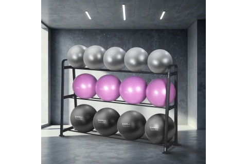 ZESTAW 13 PIŁEK TRENINGOWYCH YB02 + STOJAK STR43 /HMS