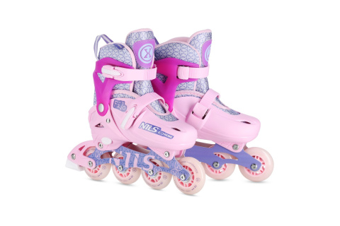 ŁYŻWOROLKI FILO RÓŻOWE ROZM. XS(26-29) NA13102 /NILS EXTREME