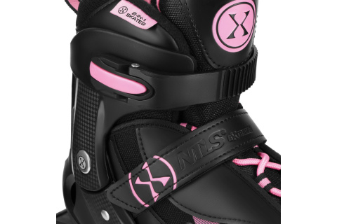 ŁYŻWOROLKI 2W1 ENZO RÓŻOWE ROZM. M(36-39) Z WYM. PŁOZĄ /NILS EXTREME