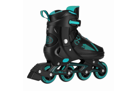 ŁYŻWOROLKI 2W1 ENZO TURKUSOWE ROZM. L(40-43) Z WYM. PŁOZĄ /NILS EXTREME