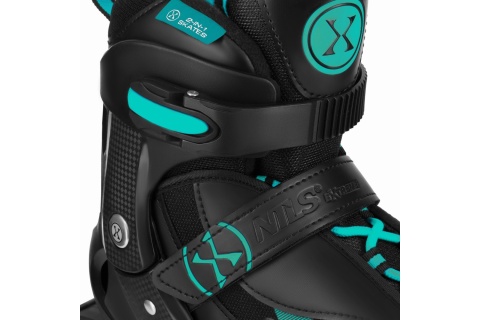 ŁYŻWOROLKI 2W1 ENZO TURKUSOWE ROZM. L(40-43) Z WYM. PŁOZĄ /NILS EXTREME