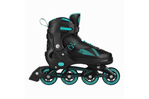 ŁYŻWOROLKI 2W1 ENZO TURKUSOWE ROZM. M(36-39) Z WYM. PŁOZĄ /NILS EXTREME