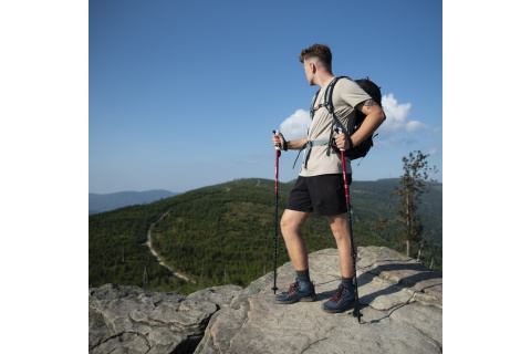 KIJE TREKKINGOWE ALUMINIOWE RED TK8601 /NILS KIJE TREKKINGOWE ALUMINIOWE RED TK8601 /NILS