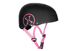 KASK CZARNO-RÓŻOWY ROZM. M(55-58CM) MTW001-1 /NILS EXTREME