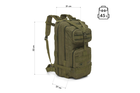 PLECAK TAKTYCZNY RANGER ZIELONY 45L NC3902 /NILS CAMP PLECAK TAKTYCZNY RANGER ZIELONY 45L NC3902 /NILS CAMP