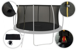 SIATKA WEWNĘTRZNA DO TRAMPOLINY FIGS V2 10FT 305CM H:180CM Z TUNELEM NA PRĘT /SONIFIT