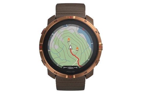 ZEGAREK SPORTOWY GRIT X2 BRĄZOWY BROWN COPPER /POLAR