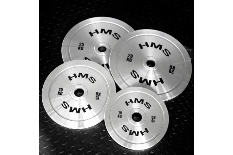 ZESTAW TALERZY OLIMPIJSKICH STALOWYCH KALIBROWANYCH 2 X 10 - 25 KG (140 KG) TOS /HMS ZESTAW TALERZY OLIMPIJSKICH STALOWYCH KALIBROWANYCH 2 X 10 - 25 KG (140 KG) TOS /HMS