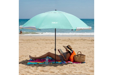 PARASOL/PARAWAN PLAŻOWY 2W1 XXL 240 CM ZIELONY NC17114 /NILS PARASOL/PARAWAN PLAŻOWY 2W1 XXL 240 CM ZIELONY NC17114 /NILS