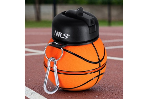 BUTELKA SPORTOWA SKŁADANA 550ML BASKETBALL NC4104 /NILS