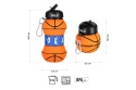 BUTELKA SPORTOWA SKŁADANA 550ML BASKETBALL NC4104 /NILS