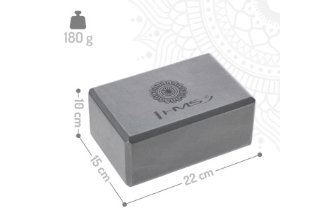 ZESTAW DO JOGI JASNO-RÓŻOWA MATA TPE YM10 + KOSTKA GRAY KJ02 + PASEK SJ02 /HMS