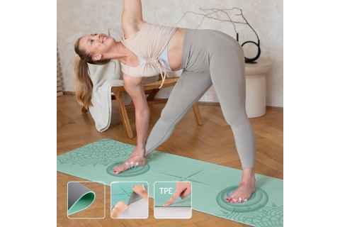 ZESTAW DO JOGI MIĘTOWA MATA TPE YM10 + KOSTKA KJ02 + PASEK SJ02 /HMS