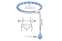 HULA HOP MAGNETYCZNY Z LICZNIKIEM BLUE HHM15 + PAS BR163 BLACK PLUS SIZE ZESTAW /HMS