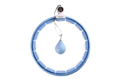 HULA HOP MAGNETYCZNY Z LICZNIKIEM BLUE HHM15 + PAS BR163 BLACK PLUS SIZE ZESTAW /HMS