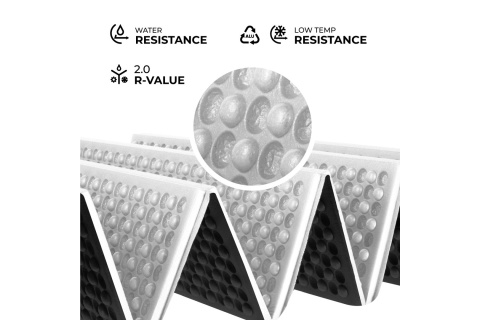 KARIMATA SKŁADANA TURYSTYCZNA Z PODBICIEM ALUMINIOWYM + XPE 195 CM CZARNA NC17103 /NILS CAMP KARIMATA SKŁADANA TURYSTYCZNA Z PODBICIEM ALUMINIOWYM + XPE 195 CM CZARNA NC17103 /NILS CAMP