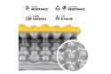 KARIMATA KEMPINGOWA DO SIEDZENIA Z PODBICIEM ALUMINIOWYM +IXPE 40 CM ŻÓŁTA NC17105 /NILS CAMP