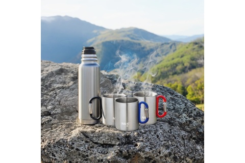 KUBEK KEMPINGOWY Z KARABIŃCZYKIEM 300 ML STAL NIERDZEWNA CZARNY NC17110 /NILS CAMP KUBEK KEMPINGOWY Z KARABIŃCZYKIEM 300 ML STAL NIERDZEWNA CZARNY NC17110 /NILS CAMP