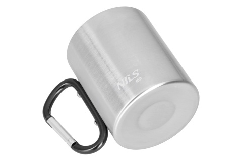 KUBEK KEMPINGOWY Z KARABIŃCZYKIEM 300 ML STAL NIERDZEWNA CZARNY NC17110 /NILS CAMP KUBEK KEMPINGOWY Z KARABIŃCZYKIEM 300 ML STAL NIERDZEWNA CZARNY NC17110 /NILS CAMP