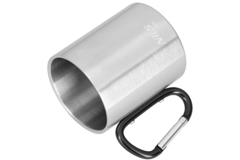 KUBEK KEMPINGOWY Z KARABIŃCZYKIEM 300 ML STAL NIERDZEWNA CZARNY NC17110 /NILS CAMP KUBEK KEMPINGOWY Z KARABIŃCZYKIEM 300 ML STAL NIERDZEWNA CZARNY NC17110 /NILS CAMP