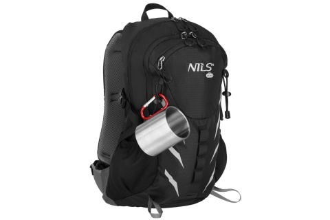 KUBEK KEMPINGOWY Z KARABIŃCZYKIEM 300 ML STAL NIERDZEWNA CZERWONY NC17110 /NILS CAMP