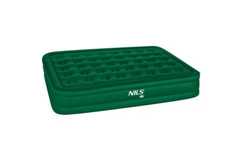 MATERAC DWUOSOBOWY KING SIZE ZIELONY + POMPKA ELEKTRYCZNA NC2808 /NILS CAMP