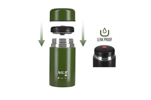 TERMOS OBIADOWY 1000ML ZIELONY NC3802 /NILS CAMP