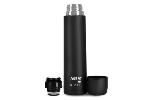 TERMOS TURYSTYCZNY 1000 ML CZARNY NC3804 /NILS CAMP